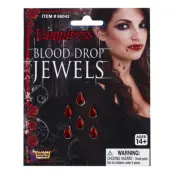 Face Jewels Blod Droppar
