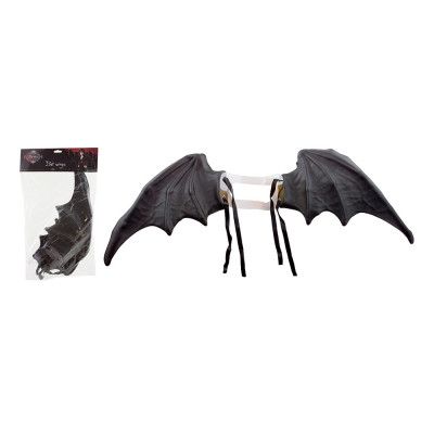 Fladdermusvingar Svart