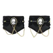 Gotiska Manschetter med Cameo - 2-pack