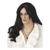 Greve Dracula Svart Peruk