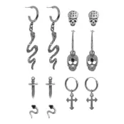 Halloween Örhängen Stora Set - 6-pack