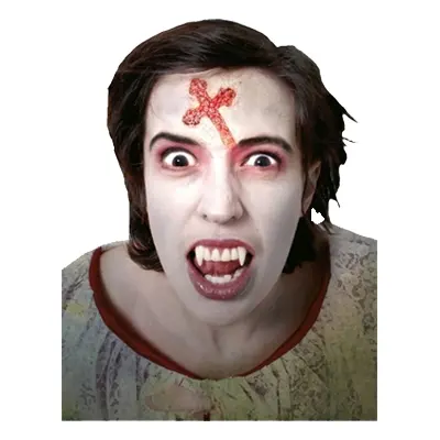 Inbränt Krucifix Protes Sminkset