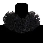 Krage i Spets Svart Deluxe - One size