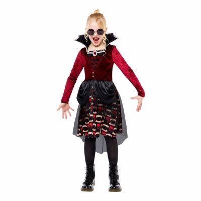 Midnatt Vampyra Barn Maskeraddräkt - X-Small