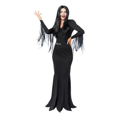 Morticia Familjen Addams Maskeraddräkt - X-Large