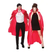 Röd Satin Cape Deluxe