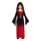 Röd Vampyrklänning Barn Maskeraddräkt - X-Large