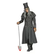 Svart Kappa Halloween Maskeraddräkt - Medium/Large