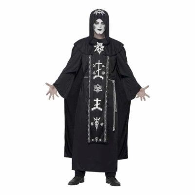 Svart Magi Ritual Maskeraddräkt - One size