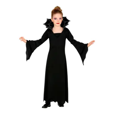 Svart Vampyra Barn Maskeraddräkt - Large