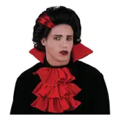 Vampyr Kort Svart Peruk