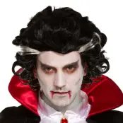 Vampyr Svart Peruk - One size