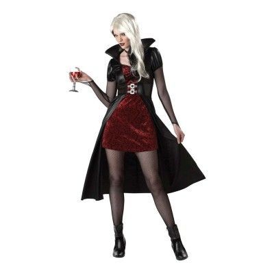 Vampyra Röd/Svart Maskeraddräkt - Large