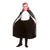 Vampyrcape för Barn Svart i Satin - One size