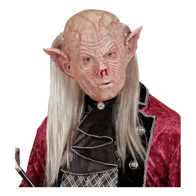 Vampyrmask med Hår - One size
