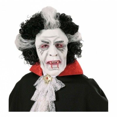 Vampyrmask med Peruk - One size