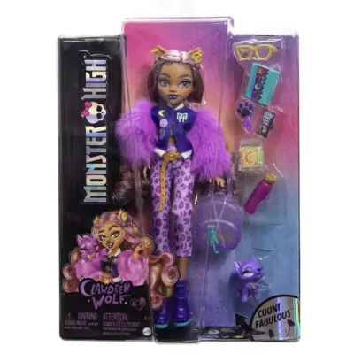 Monster High Clawdeen Wolf Docka med husdjur - Monster High -  Leksaksaffären