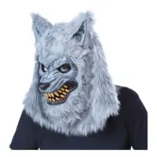 Varulv Grå Ani-Motion Mask - One size