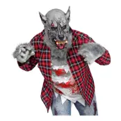 Varulv Grå Mask - One size