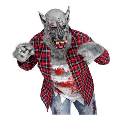 Varulv Grå Mask - One size