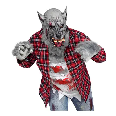 Varulv Grå Mask - One size