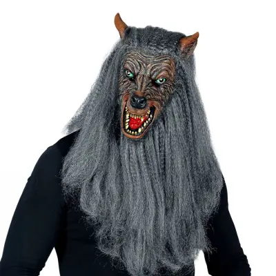 Varulv med Skägg Mask - One size