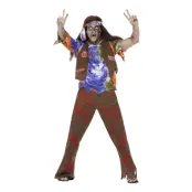 60-tals Hippieman Zombie Maskeraddräkt