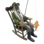 Gungande Fiskare Zombie Animerad Prop
