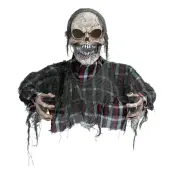 Animerad Zombie Halvkropp med Ljud & Ljus Prop