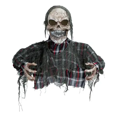 Animerad Zombie Halvkropp med Ljud & Ljus Prop