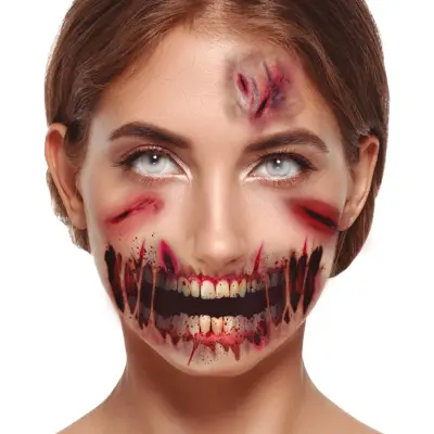 Ansiktstatueringar Zombie