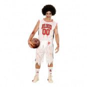 Basketspelare Zombie Maskeraddräkt - Large