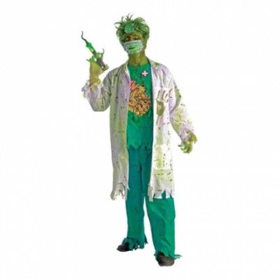 Biohazard Zombie Kirurg Maskeraddräkt