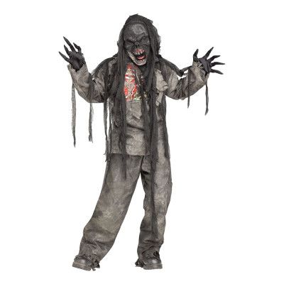 Brännskadad Zombie Barn Maskeraddräkt