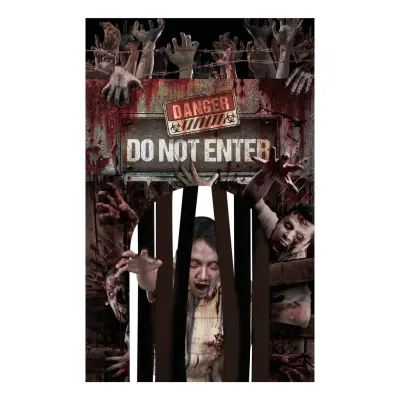 Dörrdekoration med Gardin Zombie