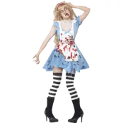 Elak Zombie Maskeraddräkt Dam L