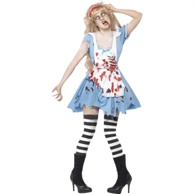 Elak Zombie Maskeraddräkt Dam L