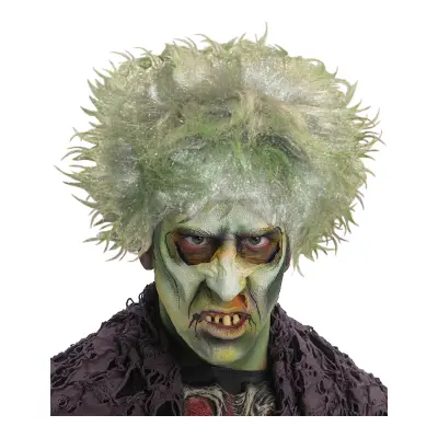 Grön/Grå Zombie Peruk - One size