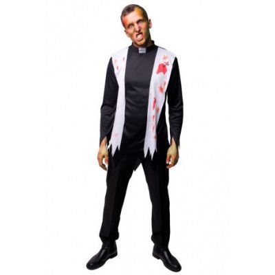 Maskeraddräkt Zombie Präst - Leksaksaffären -  Leksaksaffären