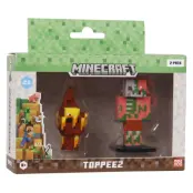 Minecraft Toppeez Figurer 2-pack Blaze&Zombie Piglin - Minecraft -  Leksaksaffären