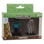Minecraft Toppeez Figurer 2-pack Zombie&Skeleton - Minecraft -  Leksaksaffären