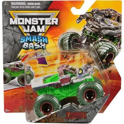 Monster Jam 1:64 Smash&Bash Monster Zombie - Monster Jam -  Leksaksaffären