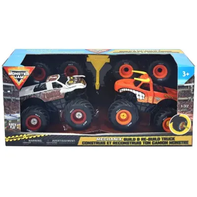 Monster Jam Mechanix 2-pack El Toro Loco/Zombie 1:32 - Monster Jam -  Leksaksaffären