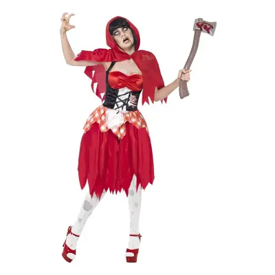 Rödluvan Zombie Maskeraddräkt - Large