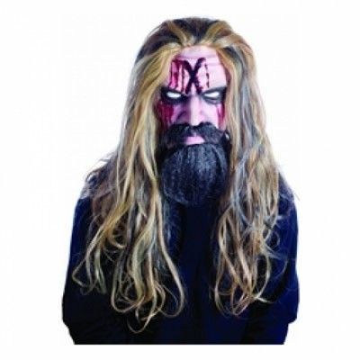 Rob Zombie Latexmask med Hår