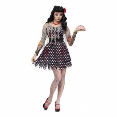 Rockabilly Zombie Maskeraddräkt