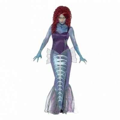 Sjöjungfru Zombie Maskeraddräkt - Small
