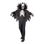Skelett med Cape Maskeraddräkt - Medium