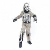 Skelett Zombie Barn Budget Maskeraddräkt - Small
