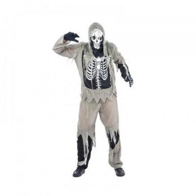 Skelett Zombie Budget Maskeraddräkt